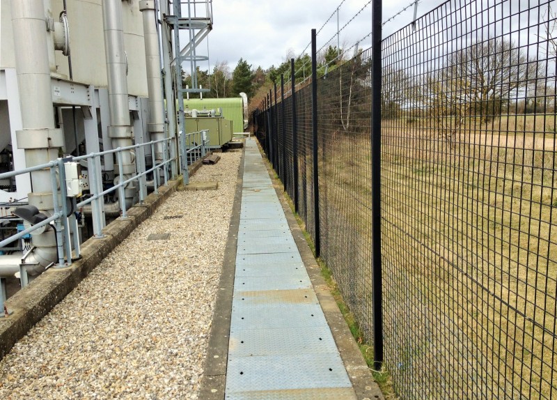 Power station Security fence