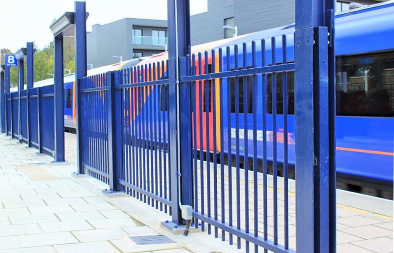 Secure Rail Station Metal fence