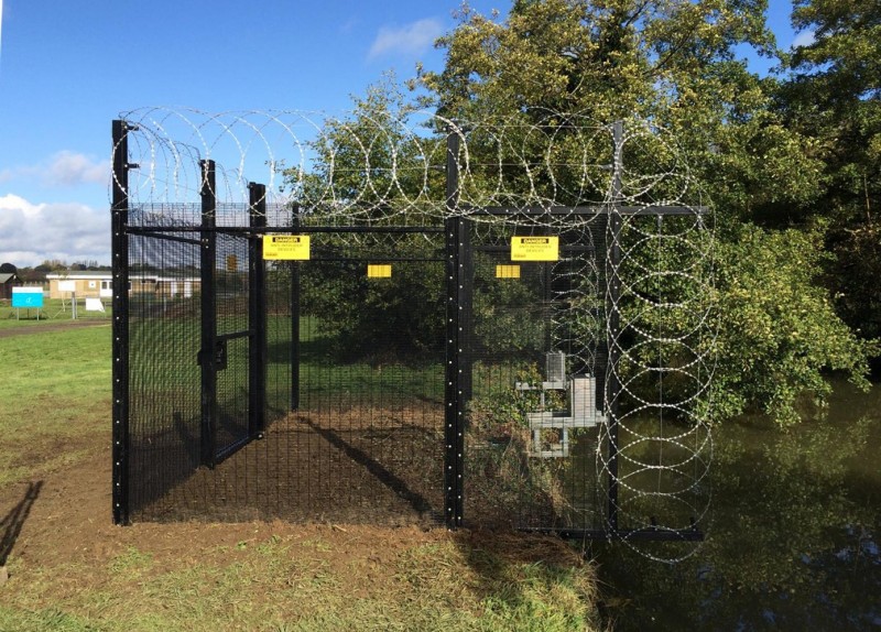 Water system fence